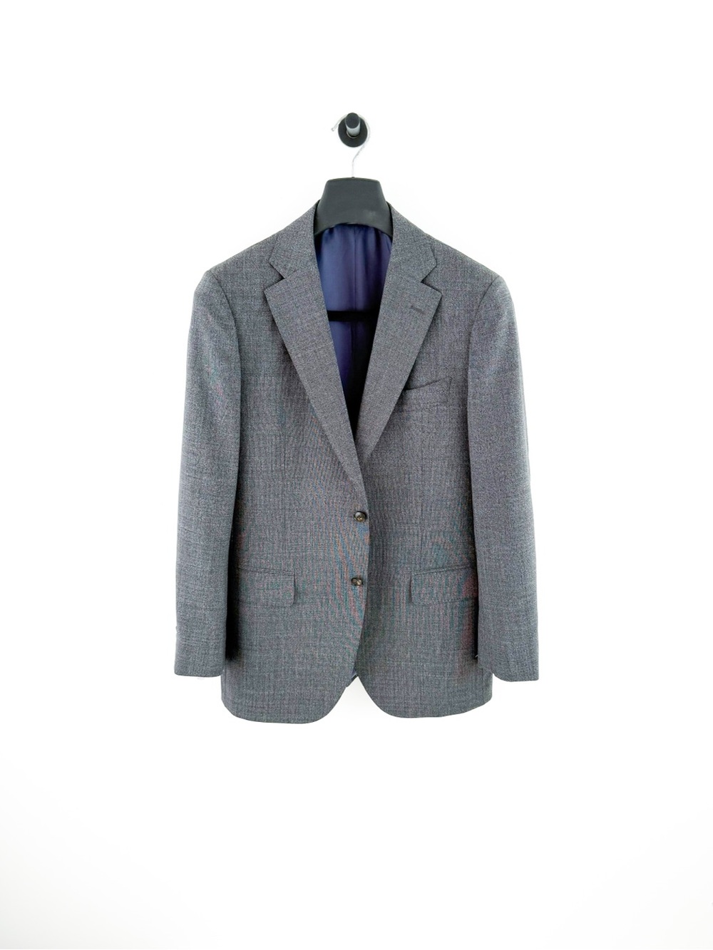 Suitsupply Lazio Slim Fit Italian Pure Wool Suit Gray Men's 40R Jacket Pants - Picture 10 of 16